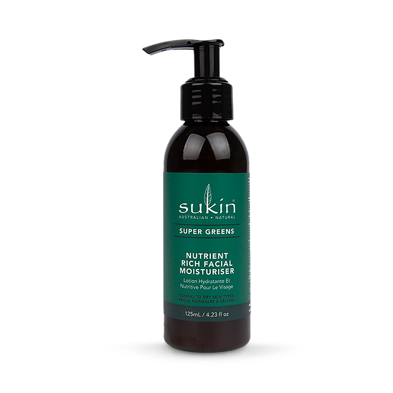 Sukin Super Greens Facial Moisturiser 125ml (British brand)