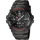 Casio G-SHOCK men's analogue watch black resin strap 47mm - British product