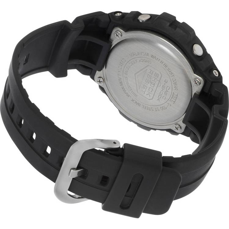 Casio G-SHOCK men's analogue watch black resin strap 47mm - British product