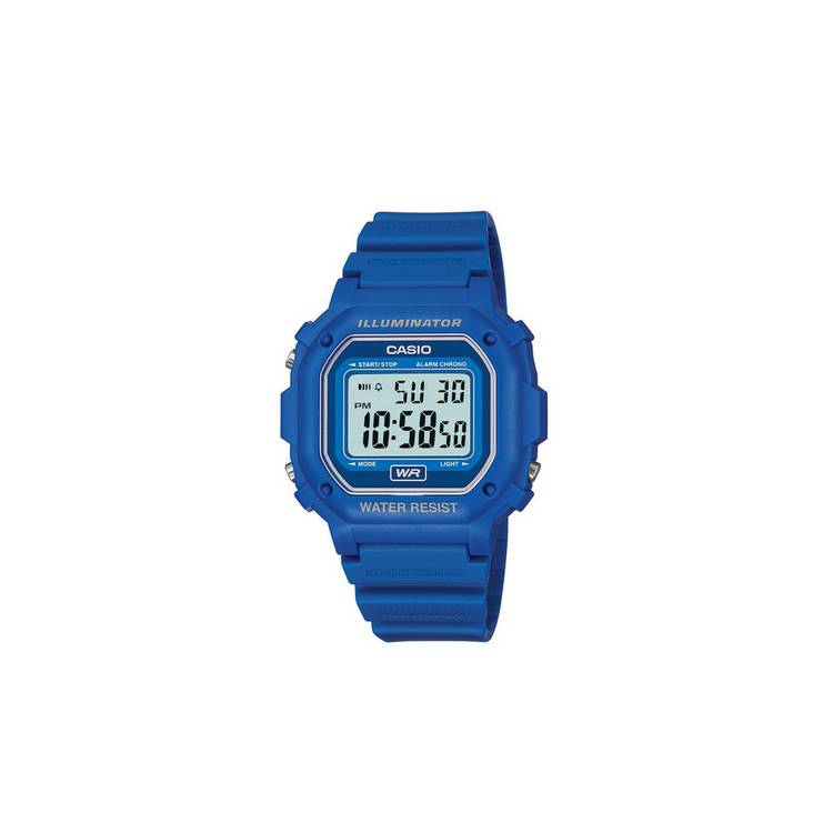 Casio blue resin strap digital watch (British brand)