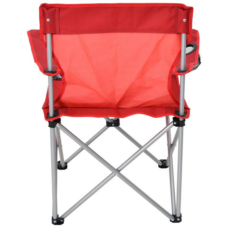 Pro Action red folding camping chair with carry bag - British product