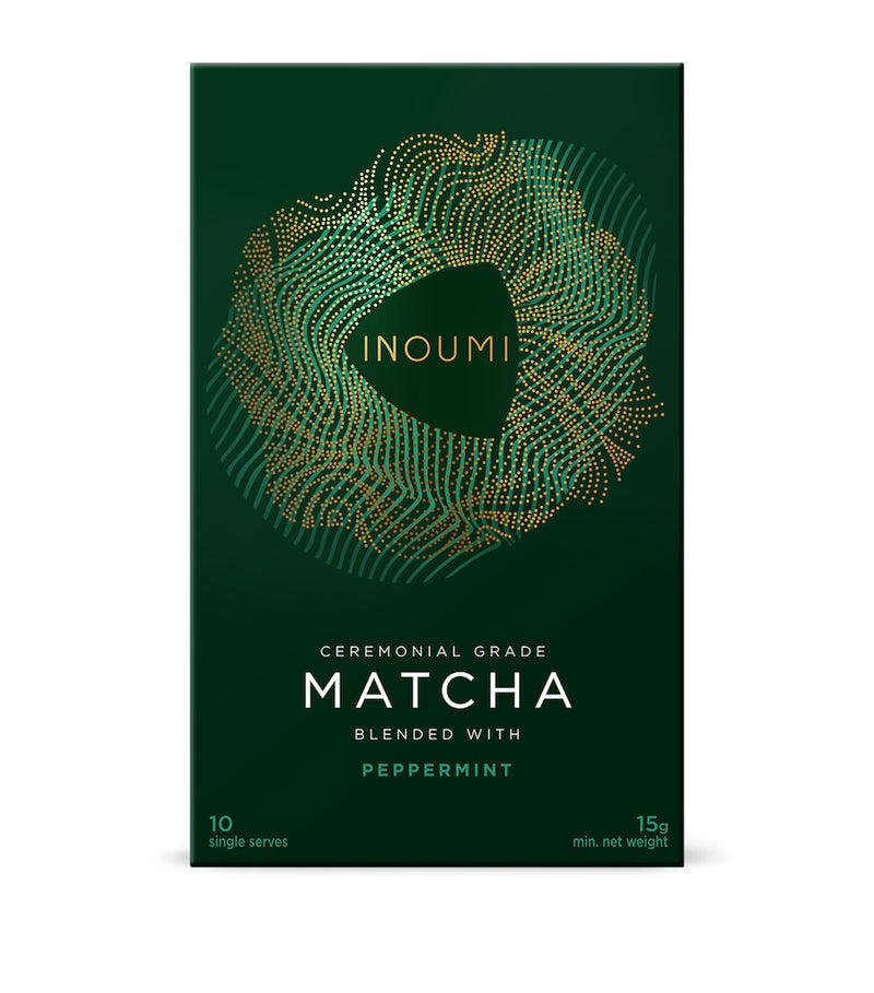 Ceremonial Grade Peppermint Matcha Sachets 10-Pack (15g)