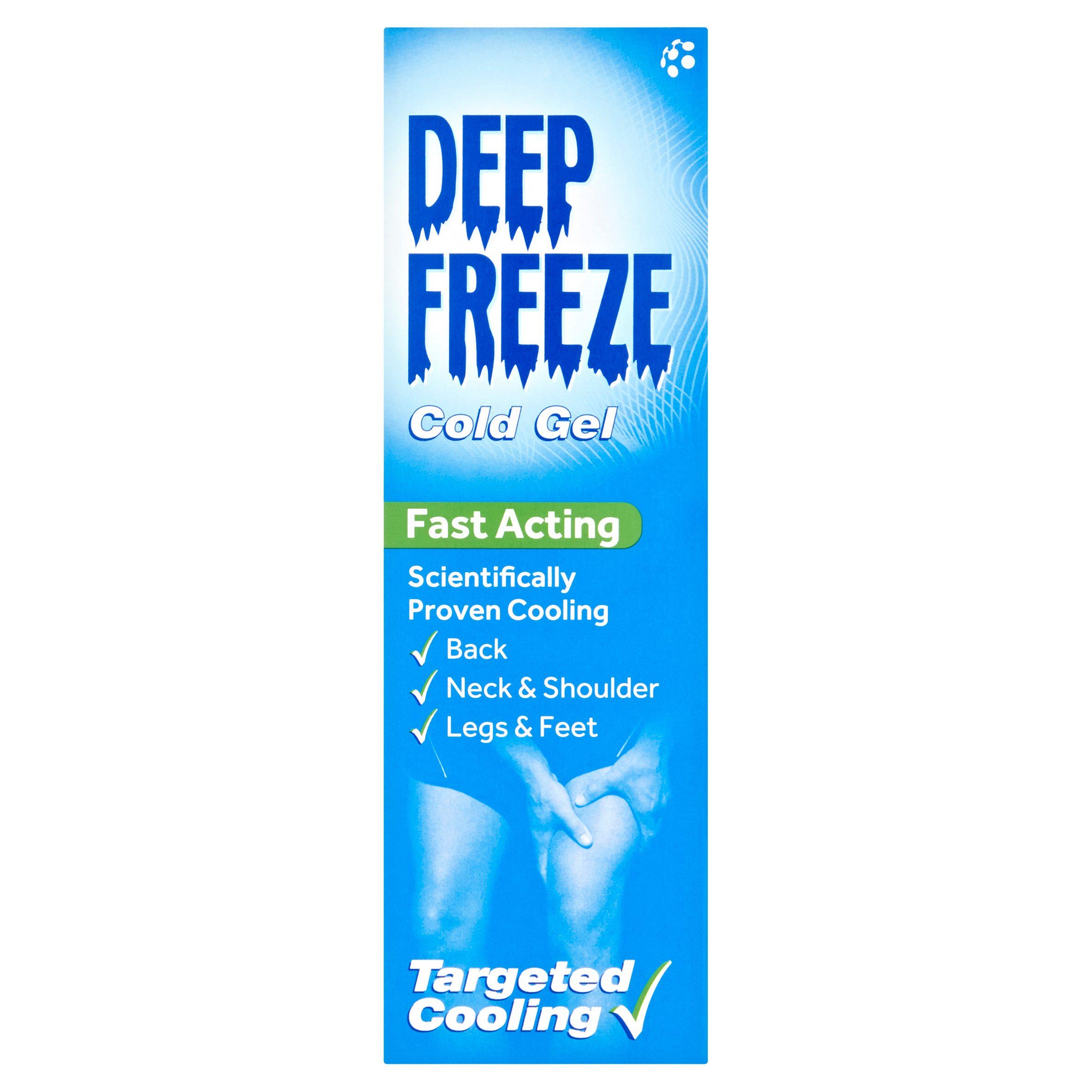 Deep Freeze Cold Gel 100g pain relief Sainsburys   