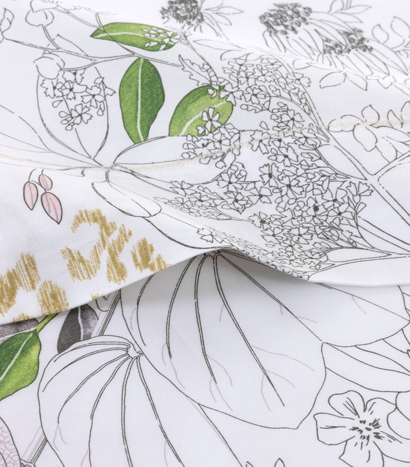 Yves Delorme Orchidee Super King flat sheet (British brand)