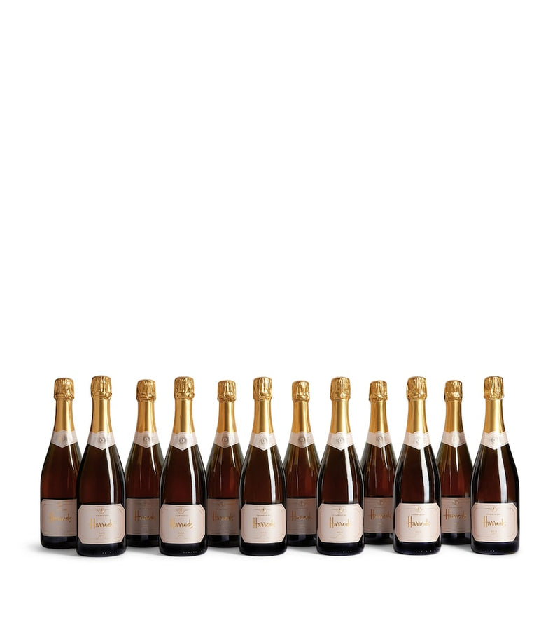 Harrods rosé champagne non-vintage case of 12 bottles (British brand)