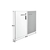Cathedral 2-in-1 cork whiteboard 60x80cm, imported from the UK