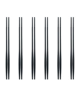 Harrods Bugatti Set of 6 Stainless Steel Natura Chopsticks- Buy online at McGrocer