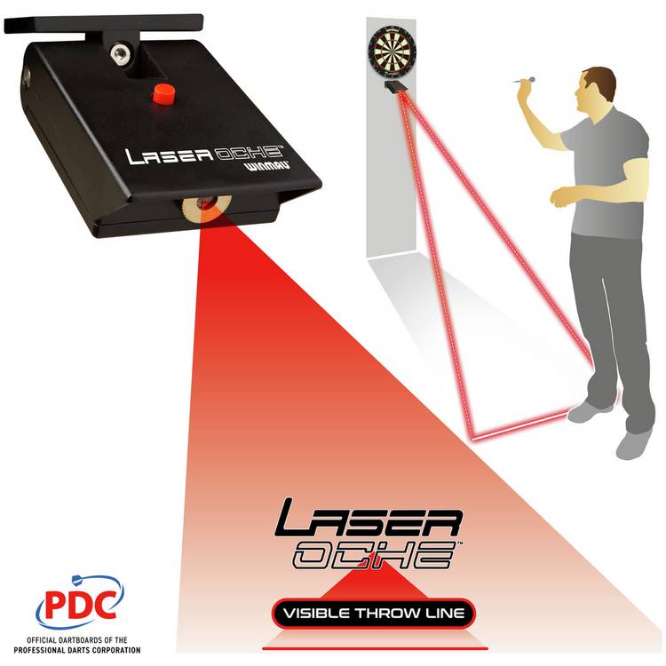 Winmau Laser Oche dart throw line, imported from the UK