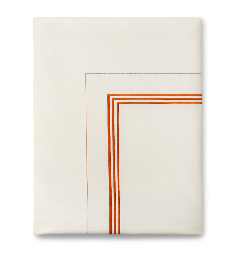 Pratesi Tre Righe King flat sheet 275cm x 275cm - British product