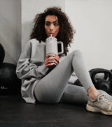 Vacuum-Insulated Recycled Stainless Steel Tumbler with Straw, 1.18L