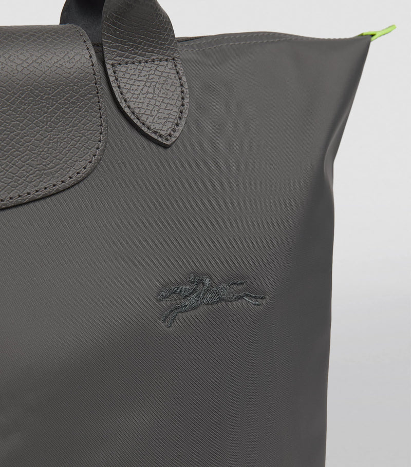 Longchamp Le Pliage large green tote bag (British brand)
