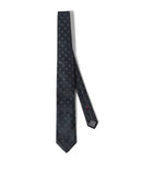 Brunello Cucinelli geometric pattern silk tie - British product