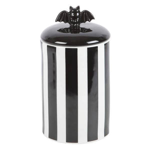 Something Different Striped Bat Ceramic Storage Jar 20.5cm Height