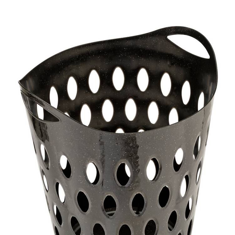 Argos Home laundry basket glitter black 55L (British brand)