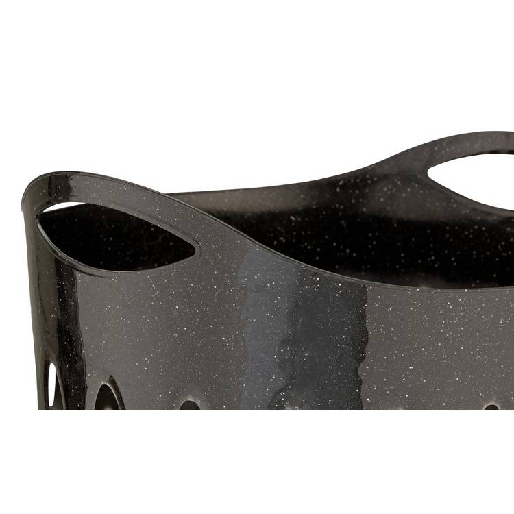 Argos Home laundry basket glitter black 55L (British brand)