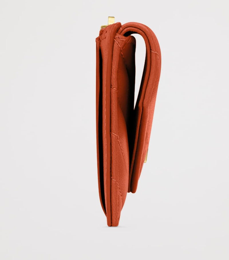 Saint Laurent Cassandre flap card holder H8cm, imported from the UK