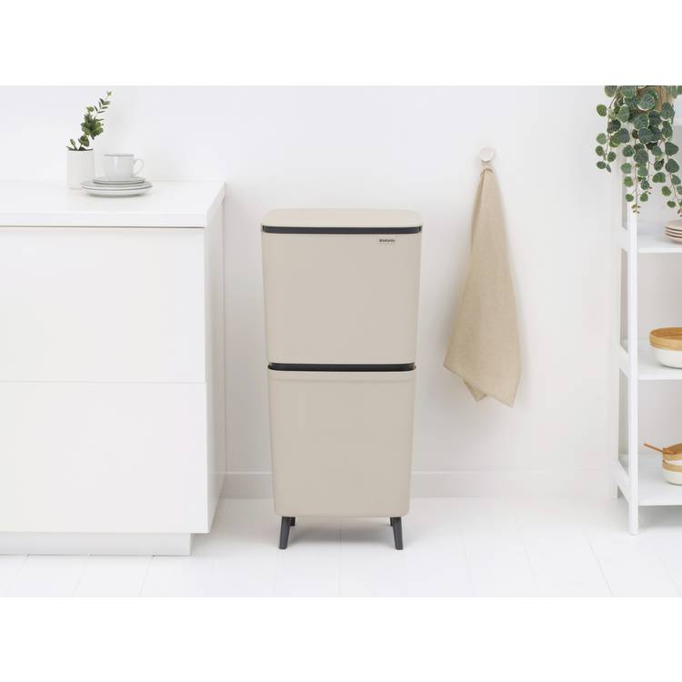 Brabantia Sort Up 25+10+10L recycle bin beige (British brand)
