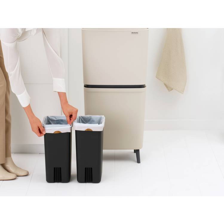 Brabantia Sort Up 25+10+10L recycle bin beige (British brand)