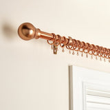 Argos Home rose gold extendable curtain pole 110-300cm (British brand)