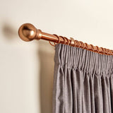 Argos Home rose gold extendable curtain pole 110-300cm (British brand)