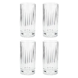 Argos Home 445ml pressed hi ball glasses set of 4 (British brand)