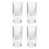 Argos Home 445ml pressed hi ball glasses set of 4 (British brand)