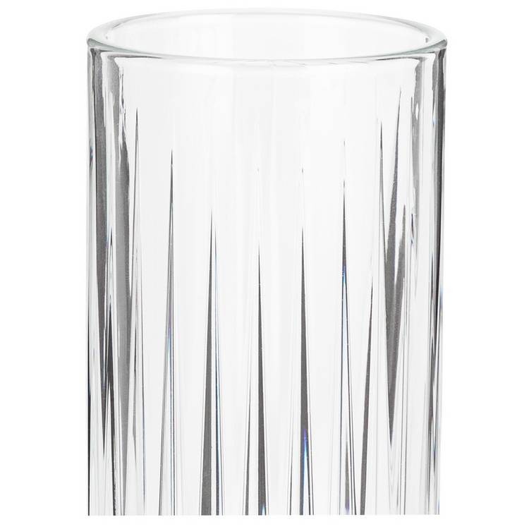 Argos Home 445ml pressed hi ball glasses set of 4 (British brand)