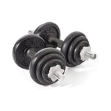 Superdrug York Fitness 20kg Cast Iron Dumbbell Set with Plastic Collars- Buy online at McGrocer