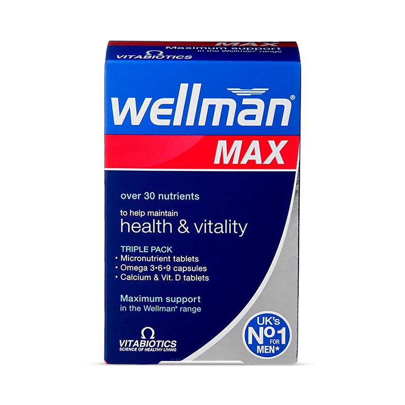 Vitabiotics Wellman Max multivitamins 84 capsules (British brand)