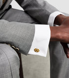 Deakin & Francis sterling silver enamel cufflinks, UK version