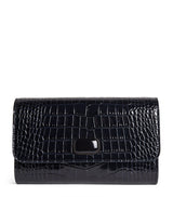 Harrods Jeffrey Levinson Leather Croc-Embossed Clutch Bag- Buy online at McGrocer