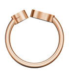 Chopard Happy Hearts rose gold onyx diamond ring, imported from the UK