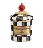 MacKenzie-Childs Courtly Check mini canister 15cm, UK version