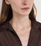 Harrods yellow gold diamond pendant necklace 0.50ct, imported from the UK