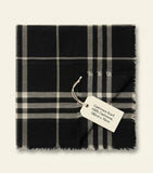 Burberry wide check wool scarf (British brand)