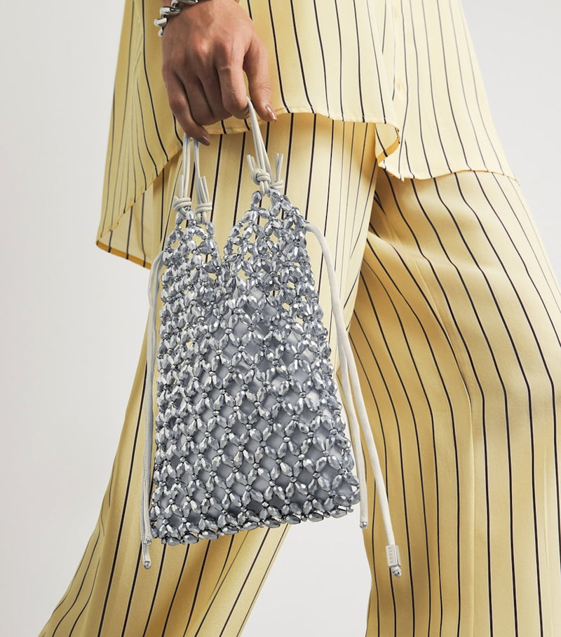 STAUD embellished Kelly mini bag, imported from the UK