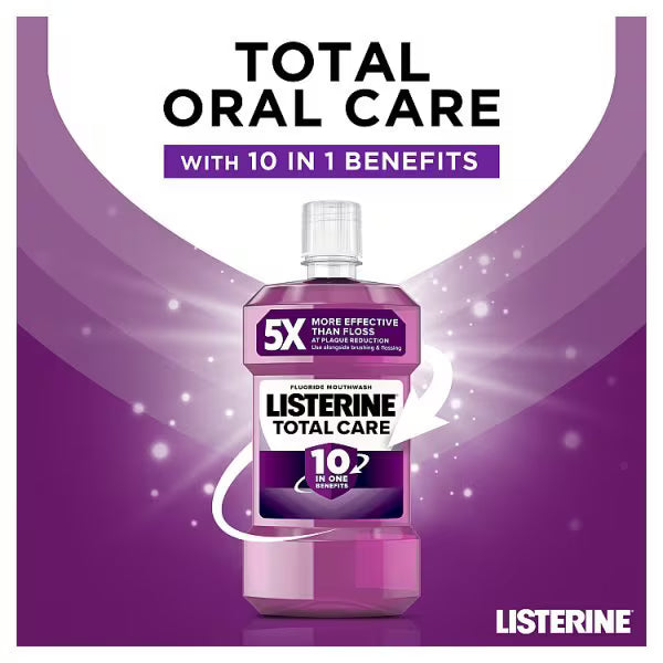 Listerine Total Care Clean Mint Mouthwash 500ml, UK version