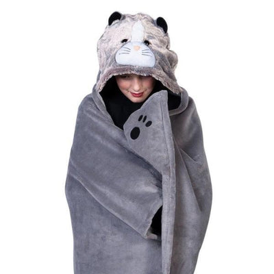 Superdrug Cozy Noxxiez Kids Animal Hooded Blanket Cat Large- Buy online at McGrocer