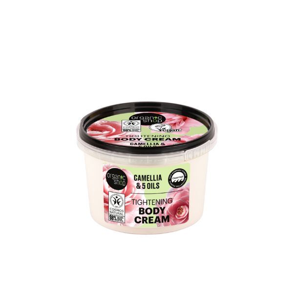 Organic Shop tightening body cream camellia 250ml, imported from the UK