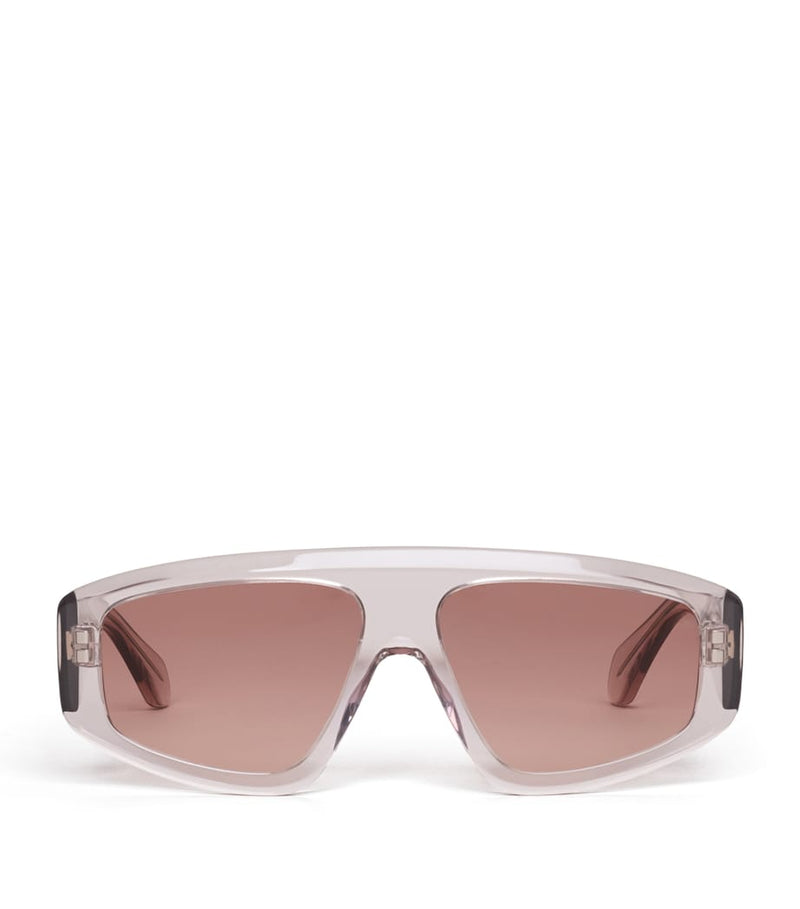 Alaïa acetate aviator mask sunglasses - British product