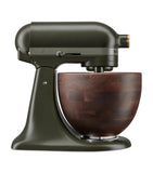KitchenAid Evergreen Artisan stand mixer with walnut bowl 4.7L - British product
