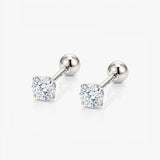 Superdrug MUCHV 4mm Cubic Zirconia Stud Earrings in 18k Gold or Silver- Buy online at McGrocer
