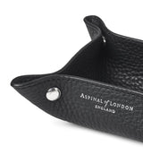 Harrods Mini Grained Leather Tidy Tray 9.5cm x 9.5cm- Buy online at McGrocer