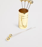 Harrods stainless steel olive picks set of 6 - British product