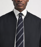 Eton pure silk stripe tie 8cm, UK version