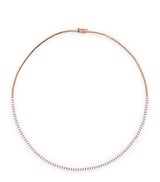 Harrods Anita Ko Audrey Rose Gold and Diamond Choker Necklace- Buy online at McGrocer
