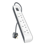 Belkin 4-socket surge protected extension lead 2m cable (British brand)