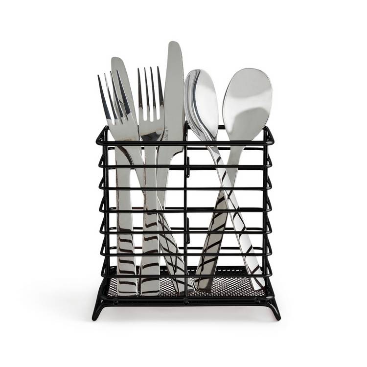 Habitat Nevin cutlery drainer black, UK version