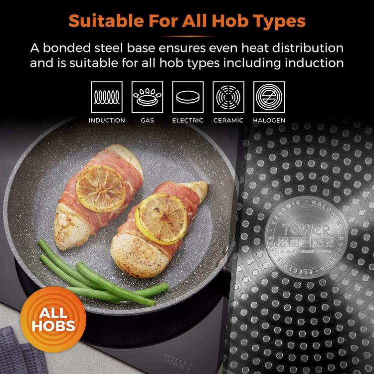Tower Cerastone 2-piece fry pan set 20cm 28cm, UK version