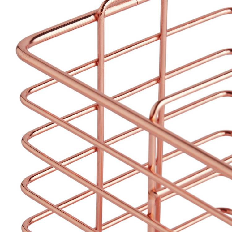 Habitat Nevin copper cutlery drainer, imported from the UK